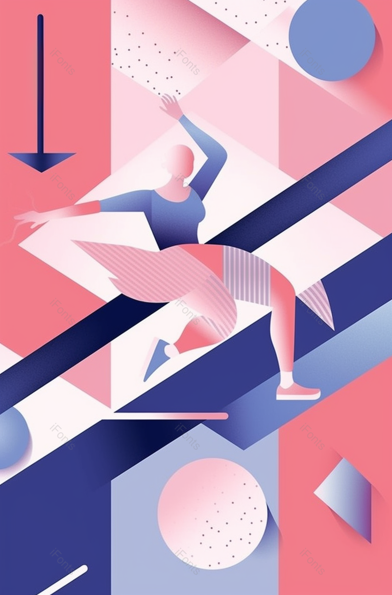 冷暖对比清新抽象女人插画,插画/手绘图,插画/手绘图库,插画/手绘图下载,插画/手绘